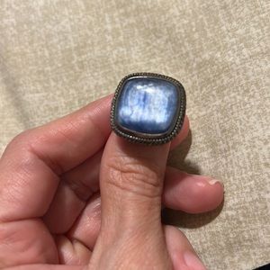 Natural Kyanite ring handmade.